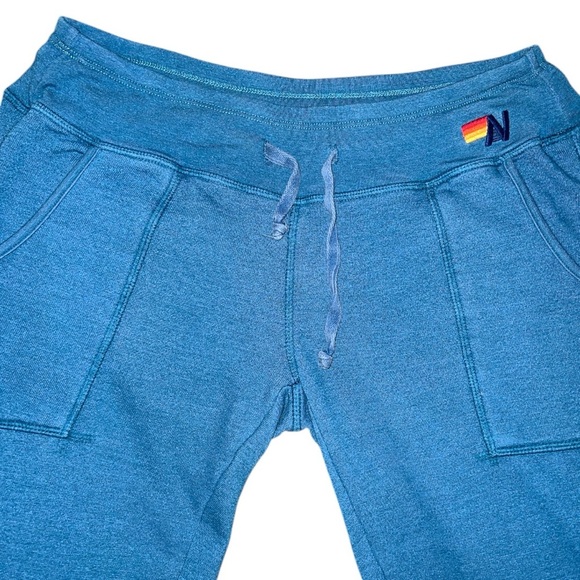 Aviator Nation Women’s Moto Stripe Sweatpants/Joggers | Color: Blue | PRELOVED💙 - Picture 7 of 13